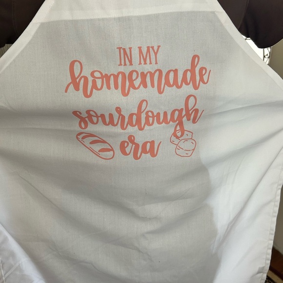 White Apron with pink- Print - Homemade Sourdough Era- sourdough rocks - Picture 2 of 5